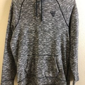 Hollister Black and White Textured Hoodie